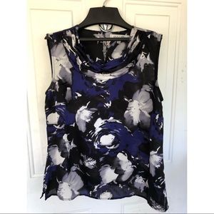 Cowl Neck Floral Top